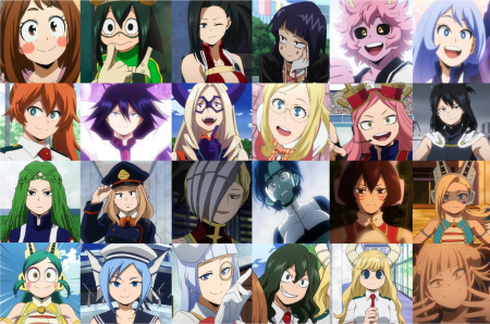 Female Characters In My Hero Academia