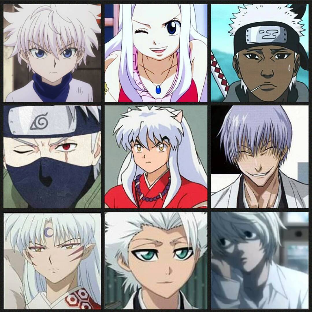 White Hair Characters In Anime